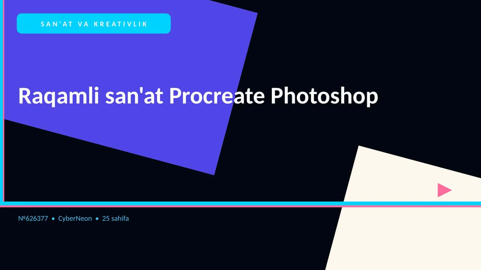 SAN'AT VA KREATIVLIK