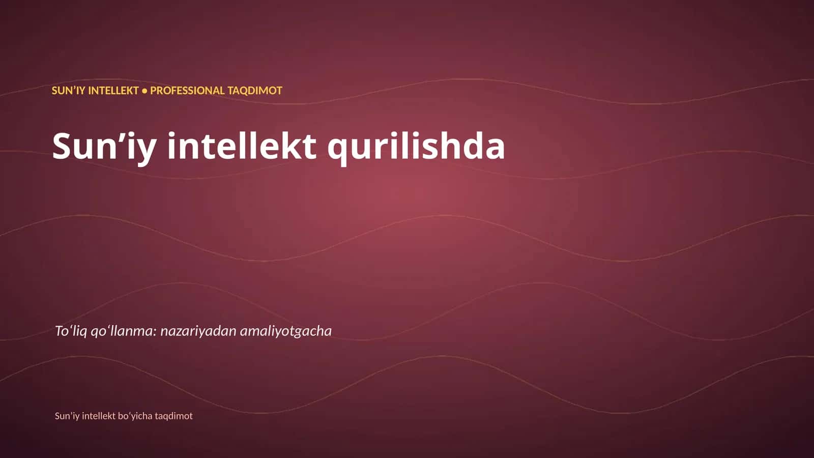 Sunʼiy intellekt qurilishda