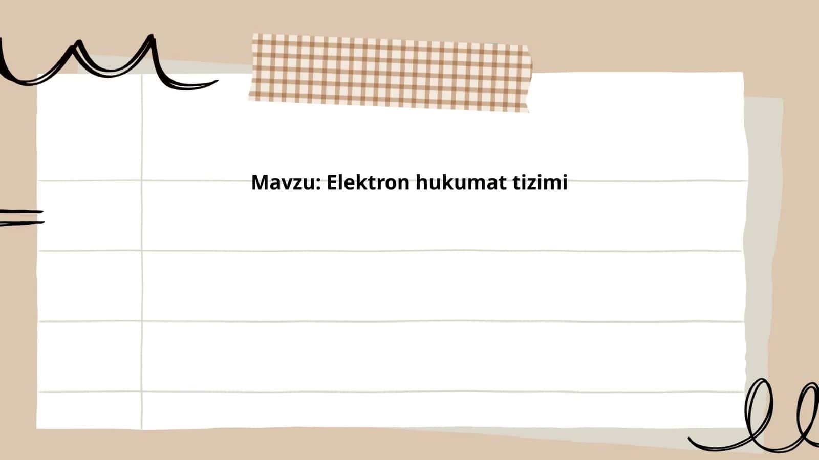 Elektron hukumat tizimi