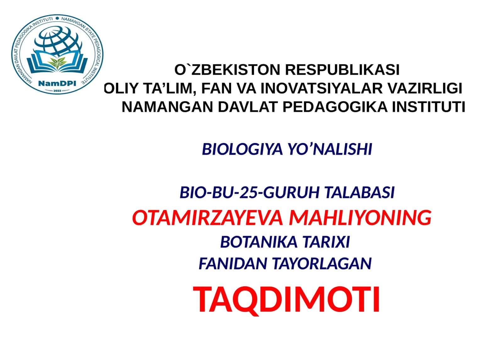 HUJAYRANING KIMYOVIY TARKIBI