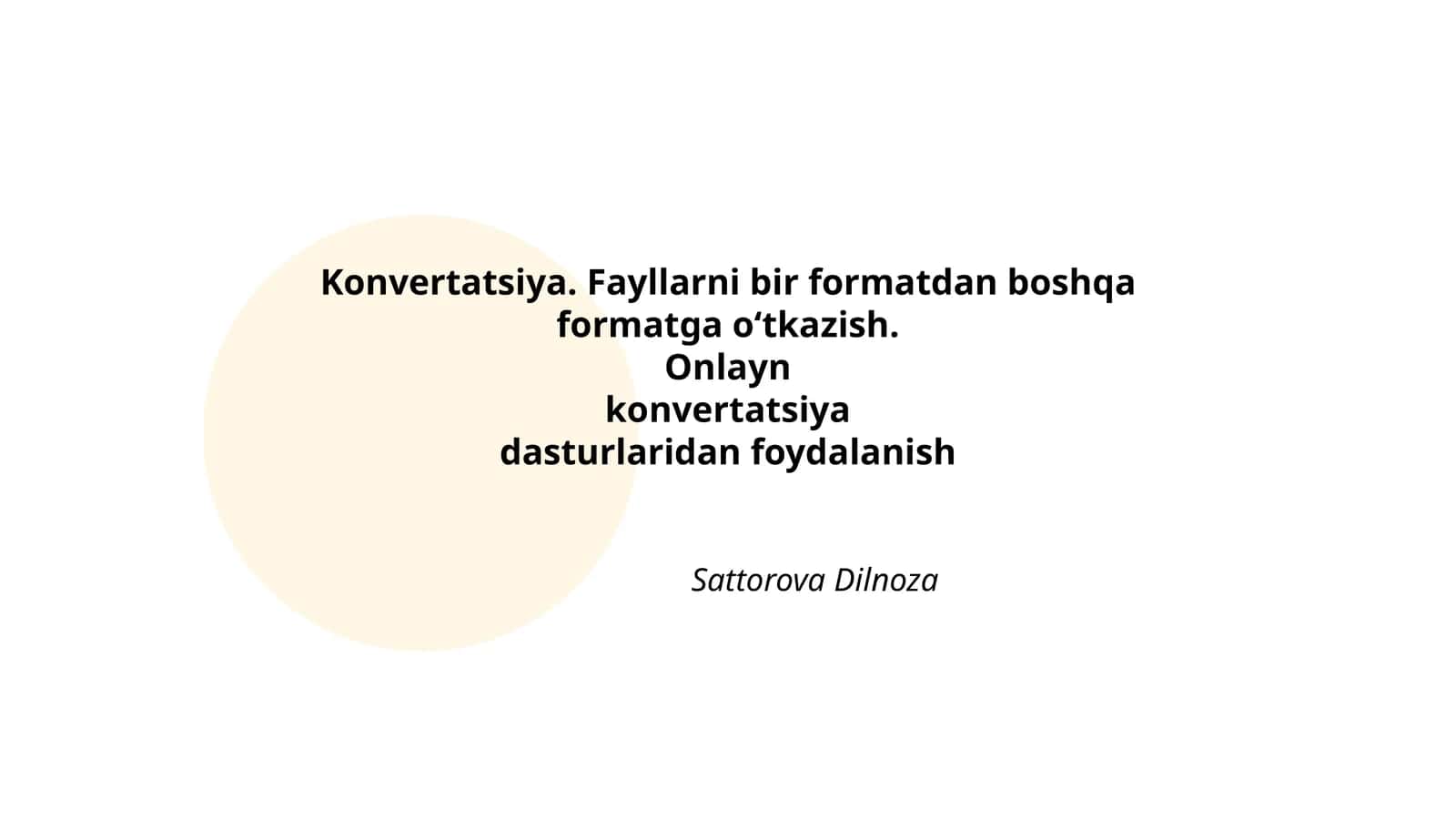 Konvertatsiya