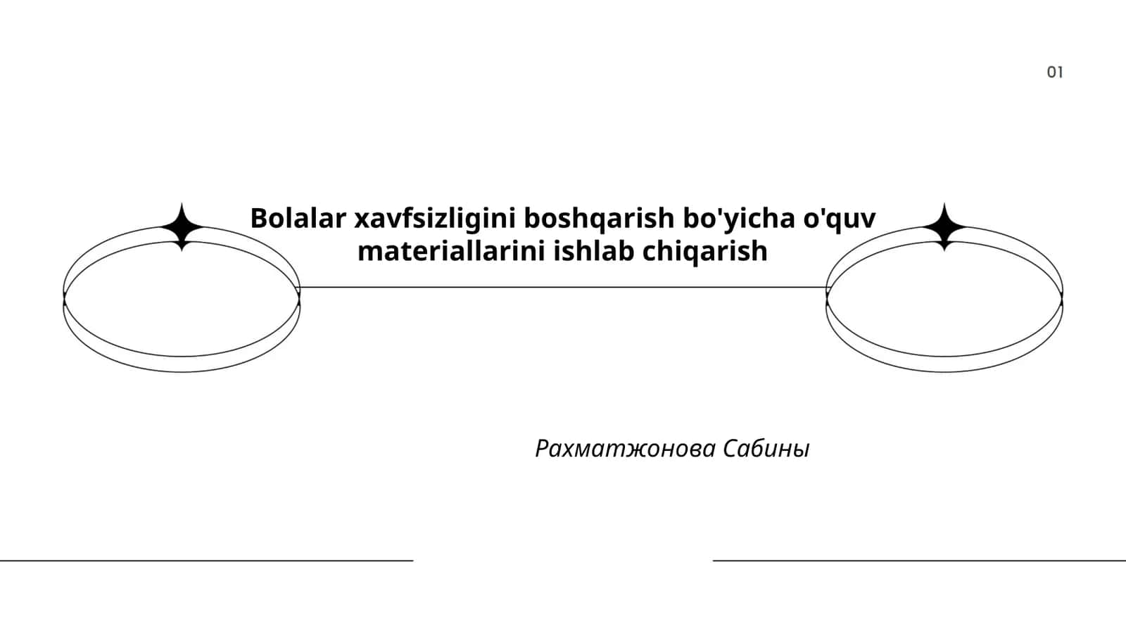 Bolalar xavfsizligini boshqarish bo'yicha o'quv materiallarini ishlab chiqarish