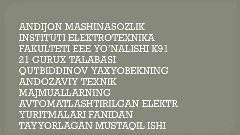 Elektr Yuritmalari