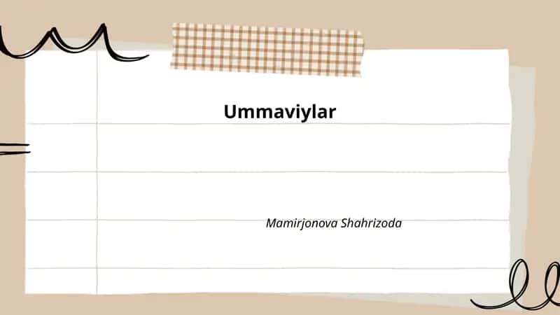 Ummaviylar sulolasi va ta’sischisi Muaviyа ibn Abu Sufyon