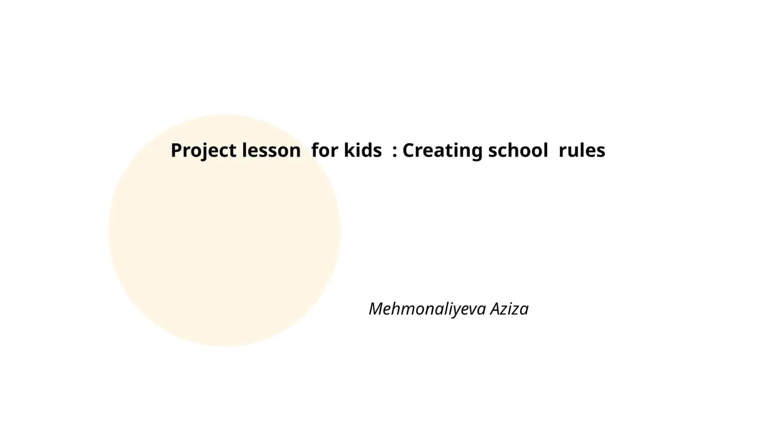 Creating school rules