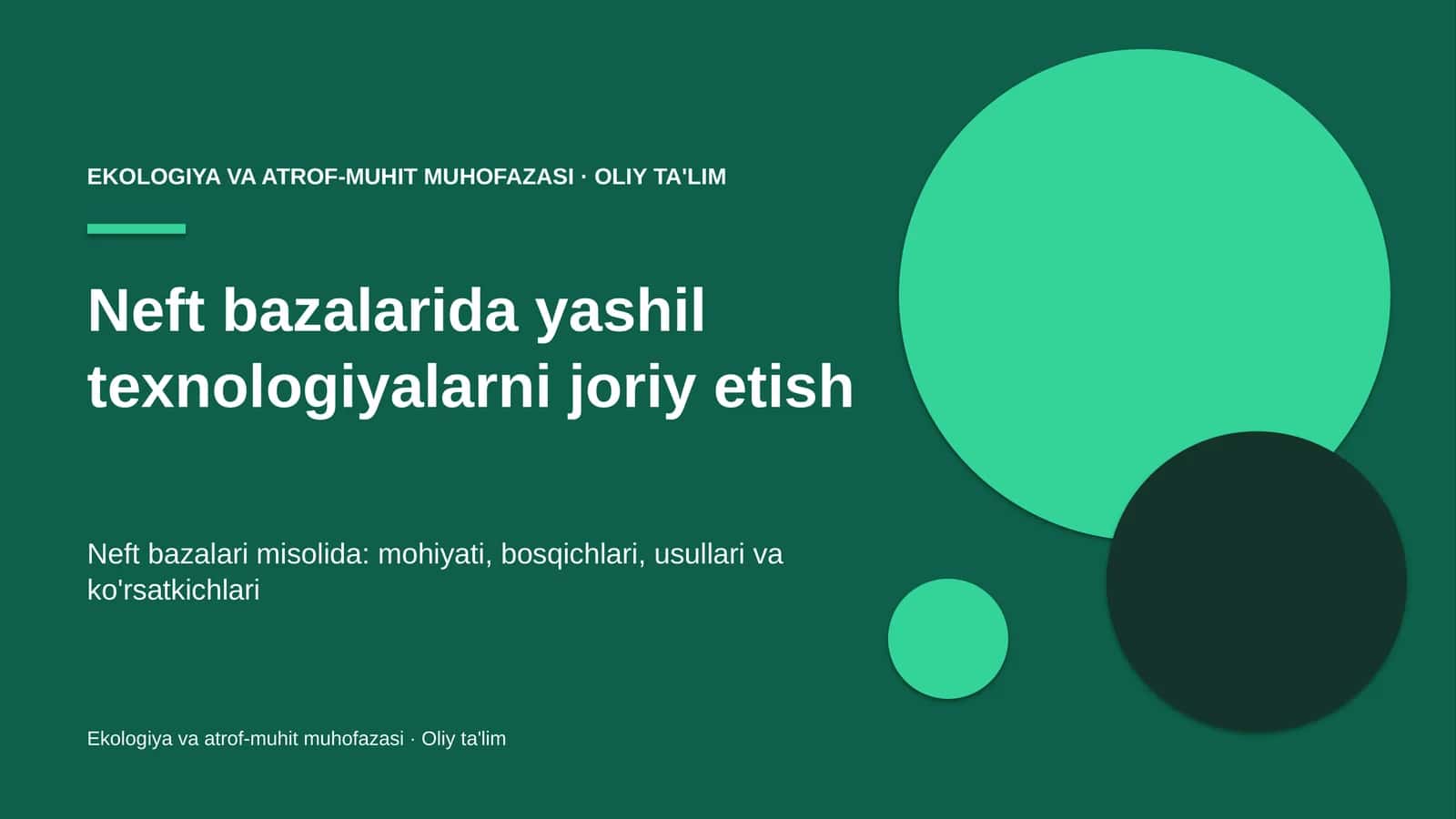 neft bazalarida yashil texnologiyalarni joriy etish 4289