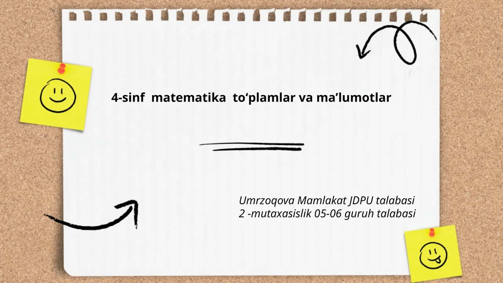 4-sinf matematika toʻplamlar va maʼlumotlar