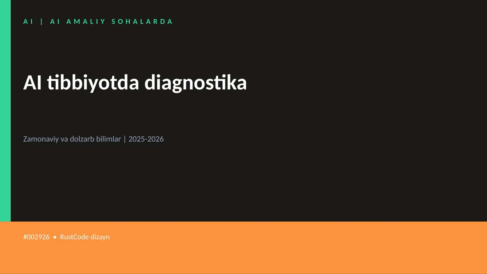 AI tibbiyotda diagnostika