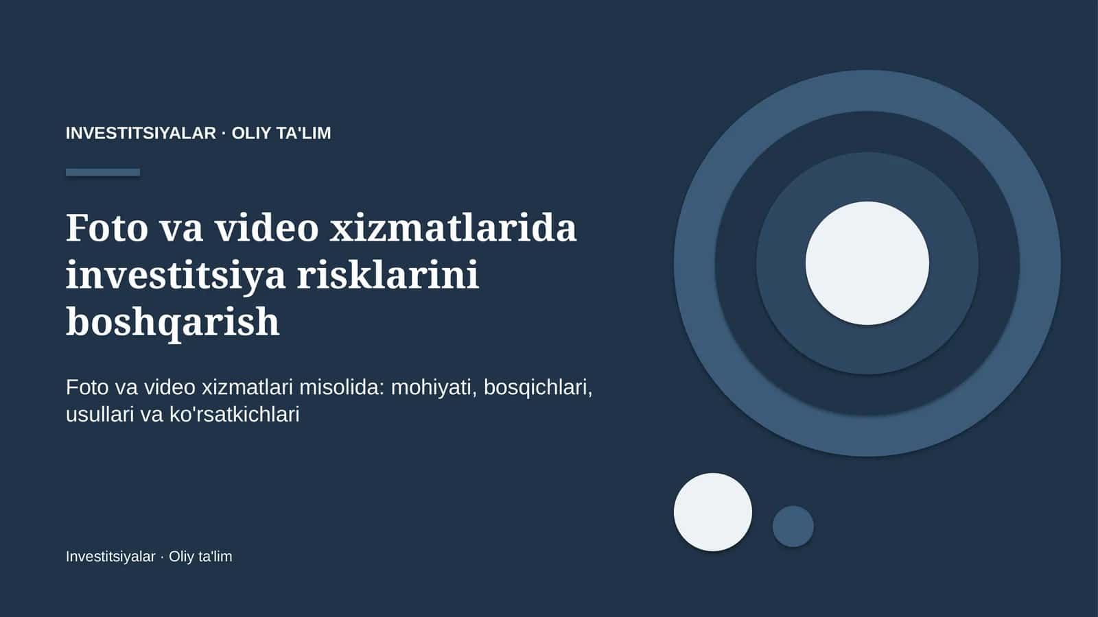 foto va video xizmatlarida investitsiya risklarini boshqarish 5990