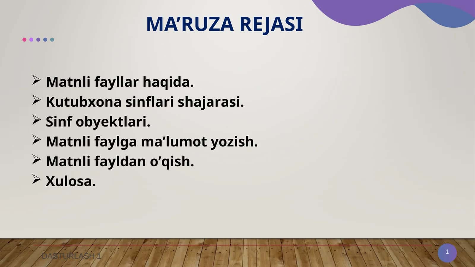 Matnli fayllar haqida