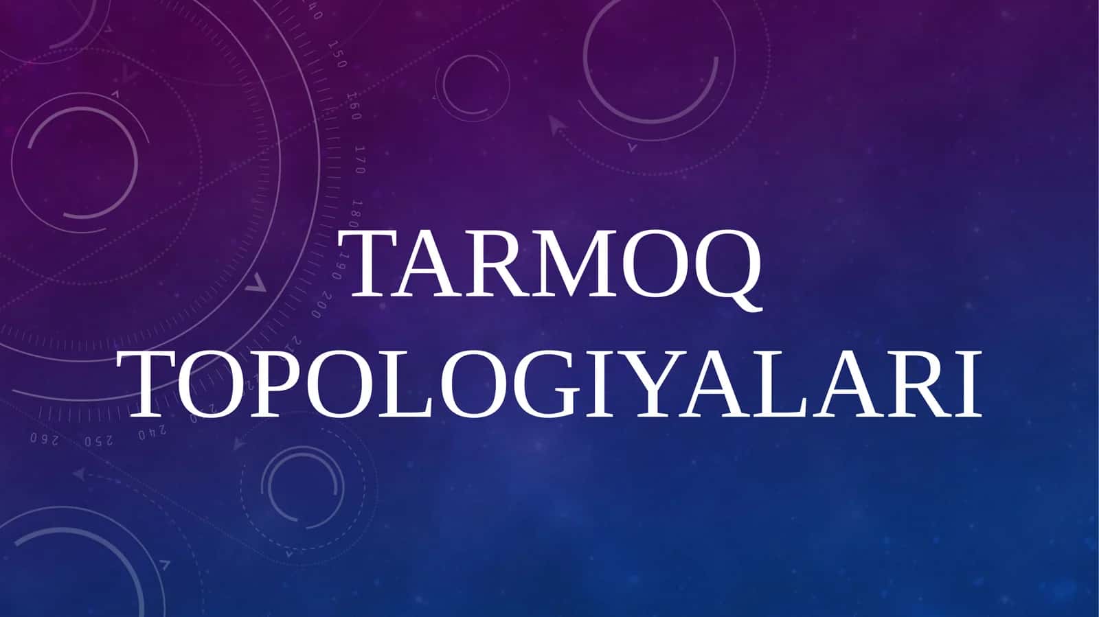 Tarmoq topologiyalari