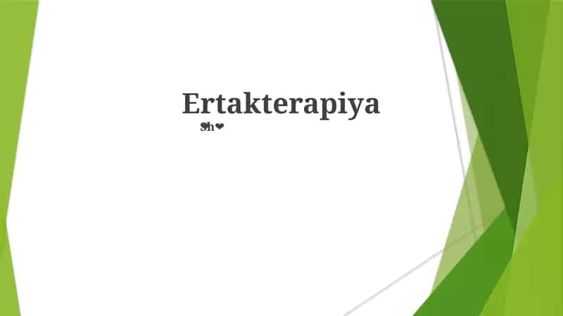 Ertakterapiya