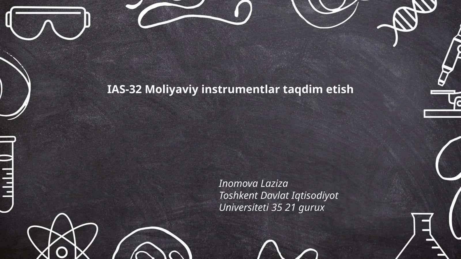 Moliyaviy instrumentlar taqdim etish