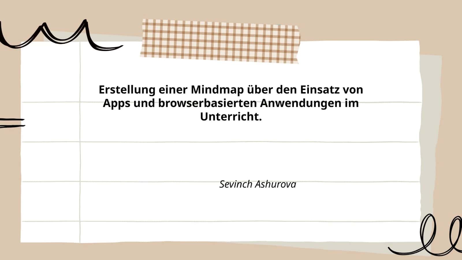Erstellung einer Mindmap über den Einsatz von Apps und browserbasierten Anwendungen im Unterricht