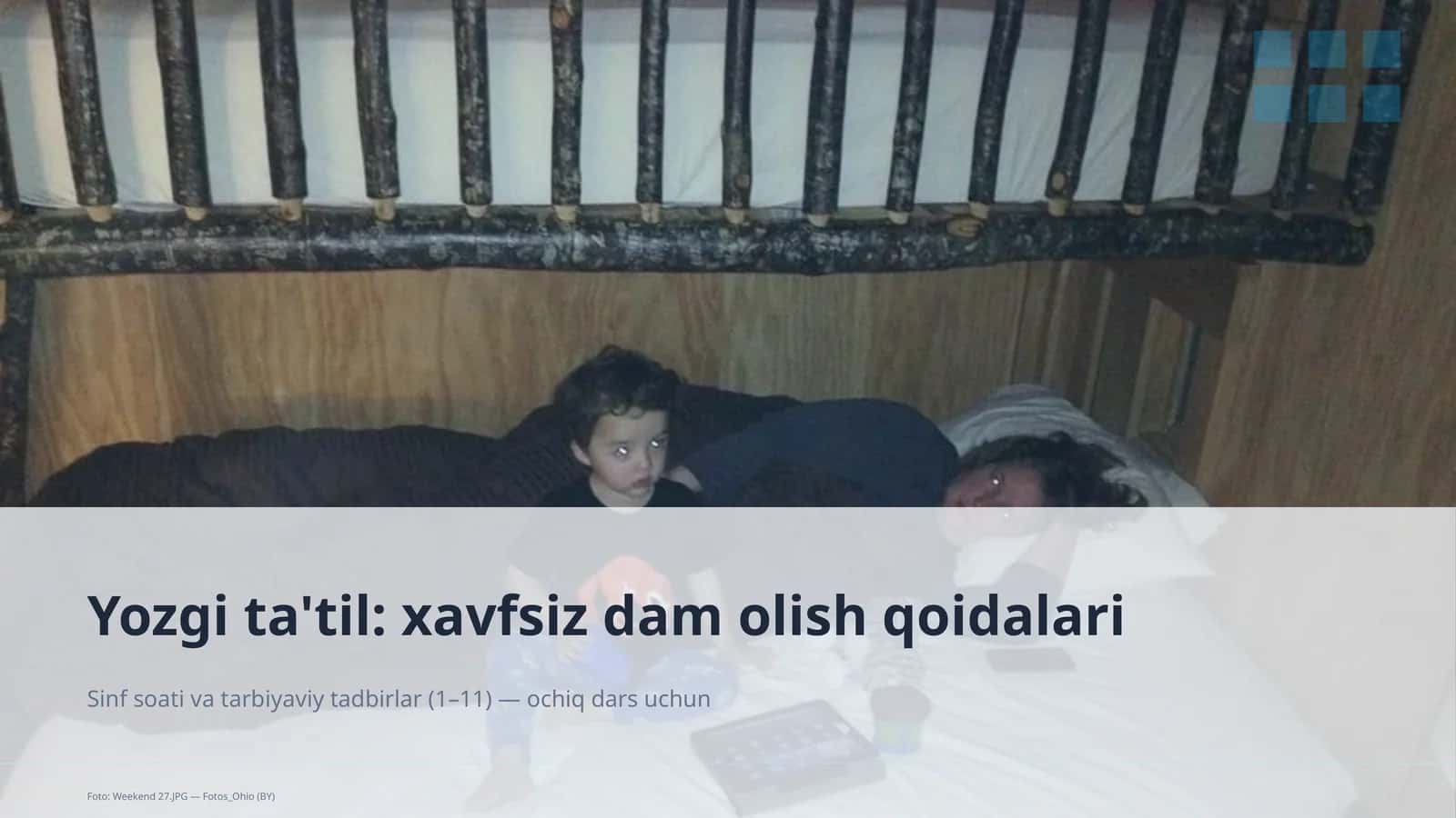 Yozgi ta'til: xavfsiz dam olish qoidalari