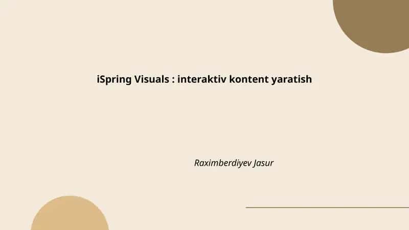 iSpring Visuals