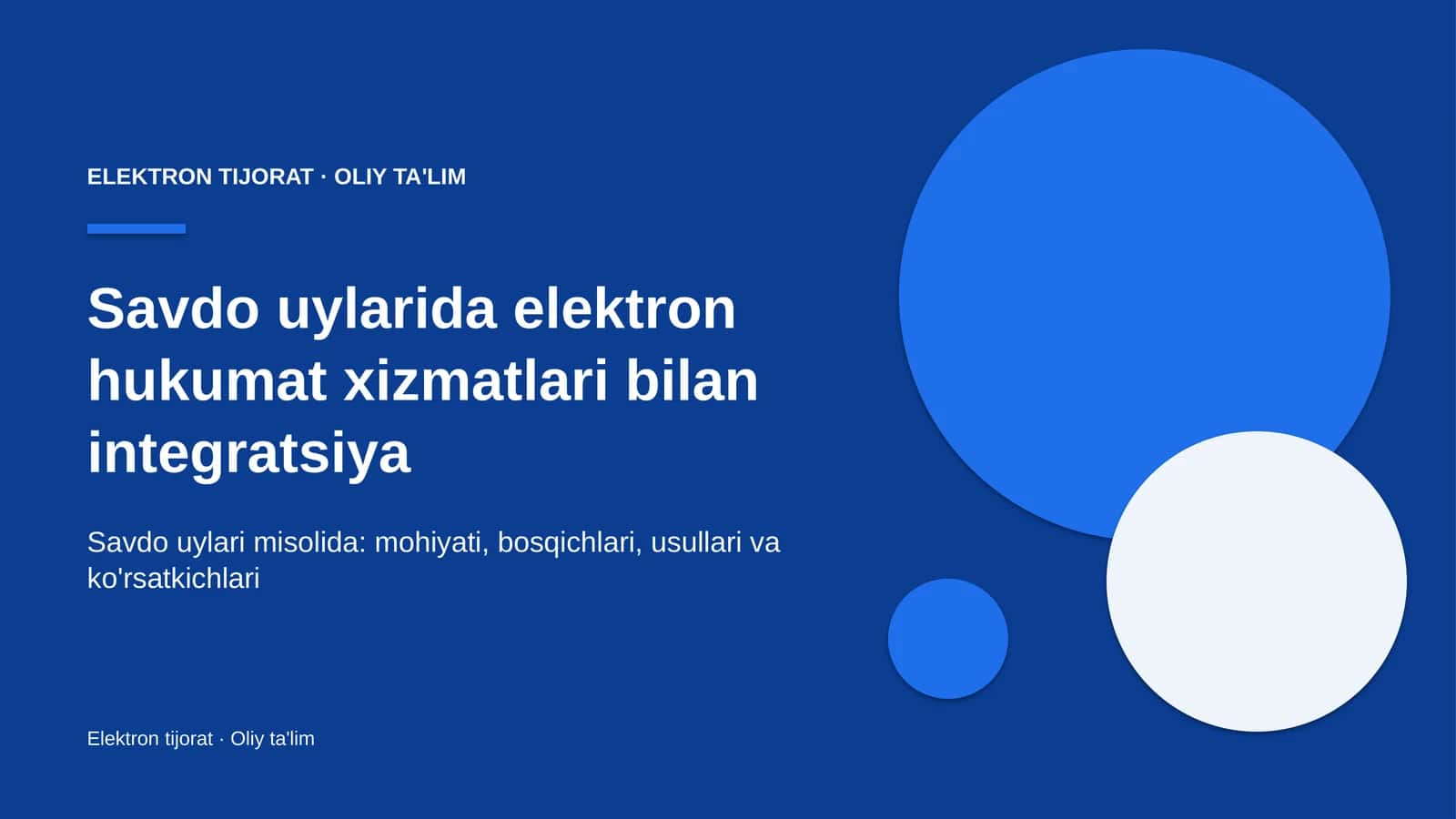savdo uylarida elektron hukumat xizmatlari bilan integratsiya 2083