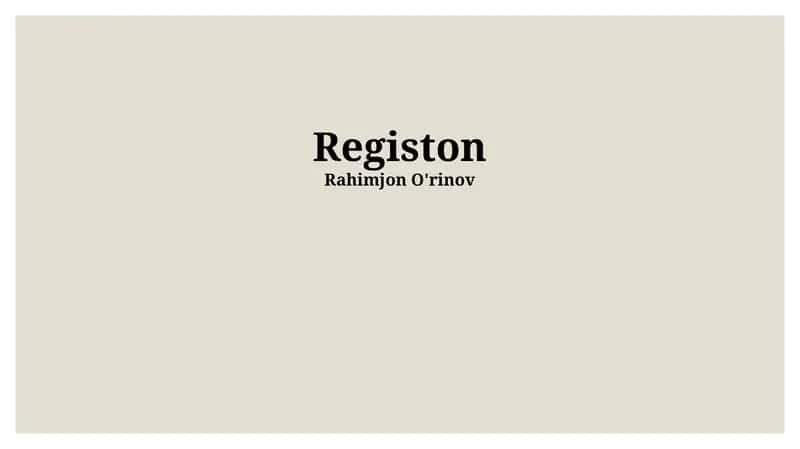Registon
