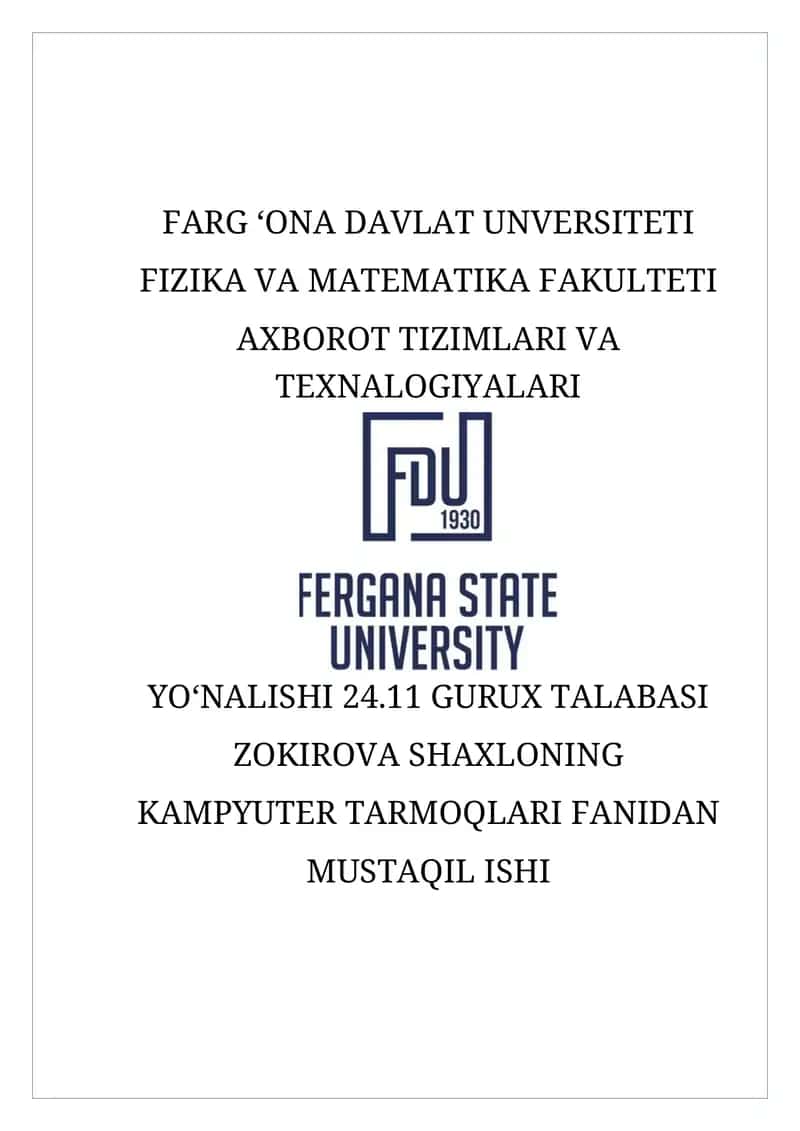 Wi-fi, Bluetooth,tarmoq kabellari