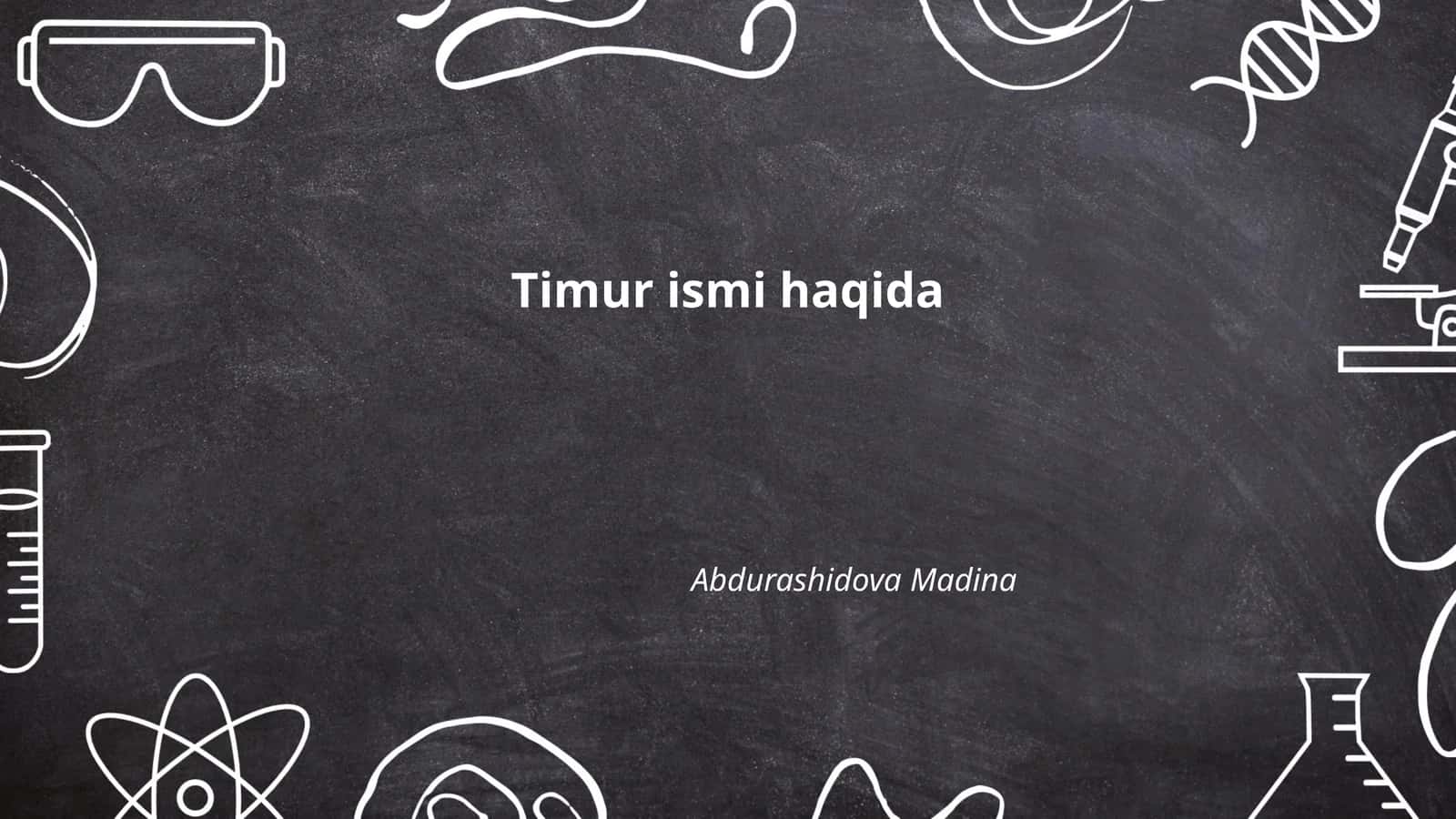Amir Temur hayoti