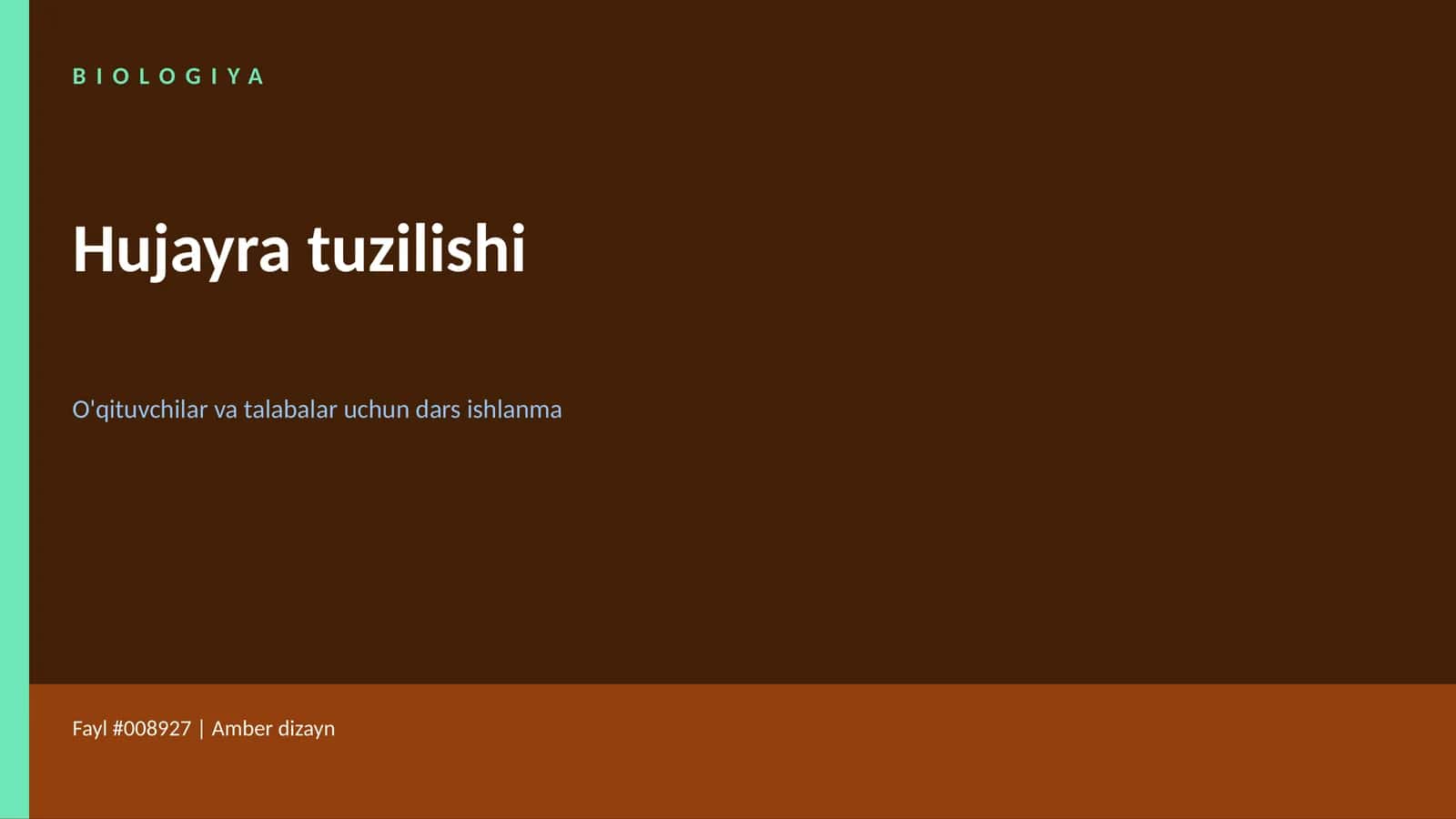 Hujayra tuzilishi