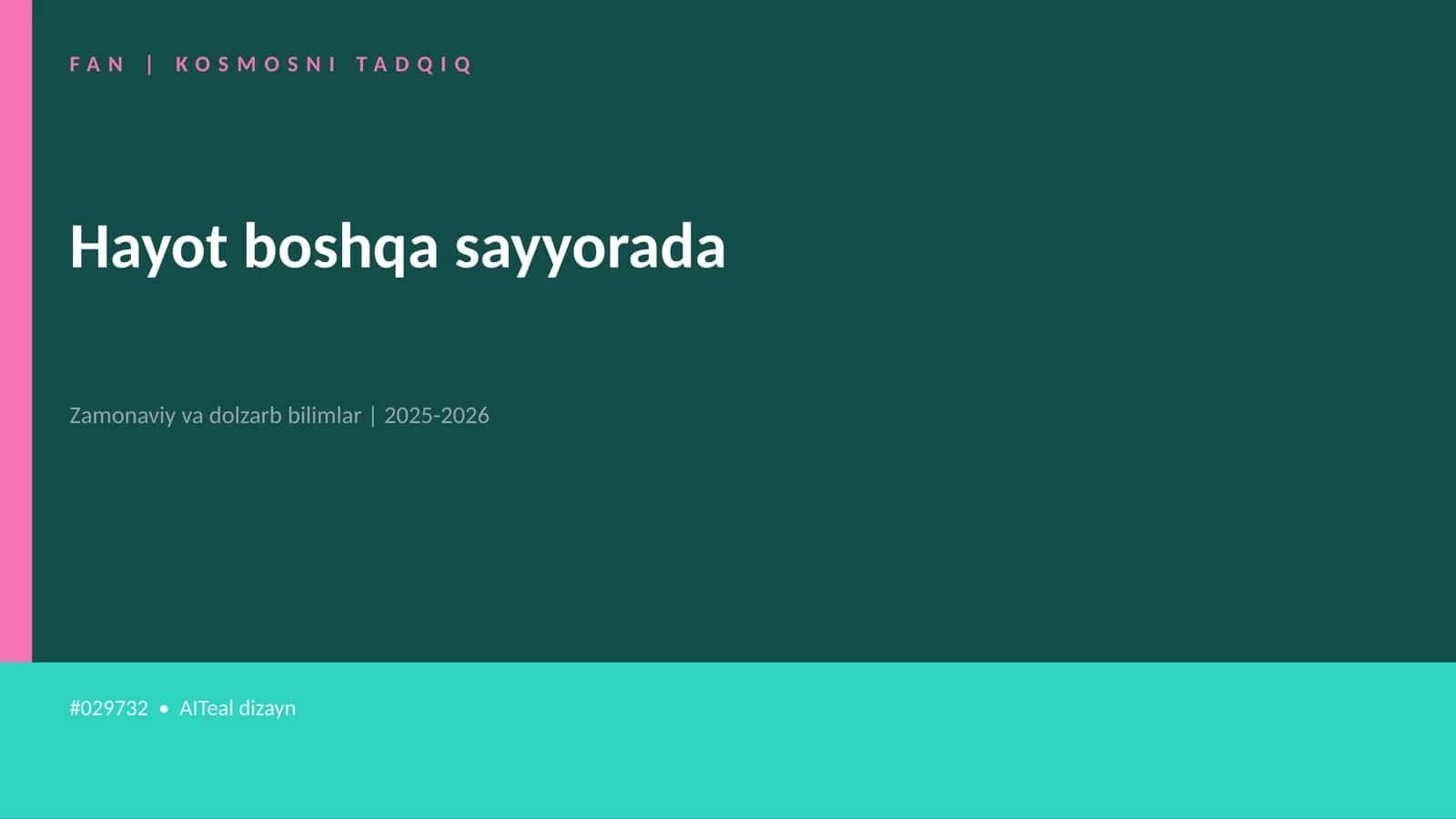 KOSMOSNI TADQIQ