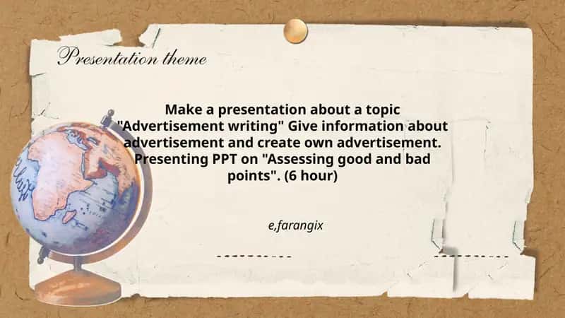 Advertisement Writing Presentation