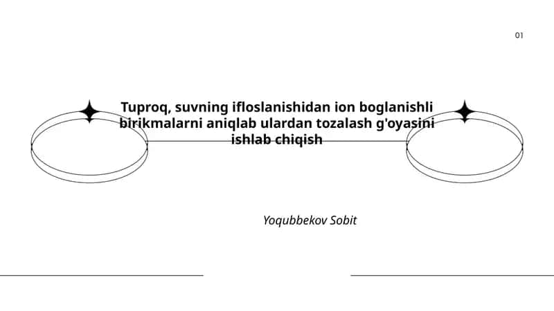 Ion bog‘lanishli birikmalarni tozalash g'oyasi