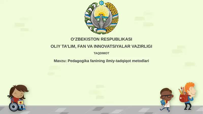 Pedagogikafaniningilmiy-tadqiqotmetodlari