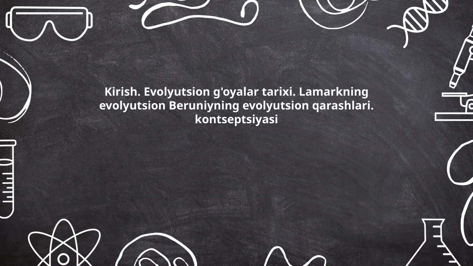 Evolyutsion g'oyalar tarixi