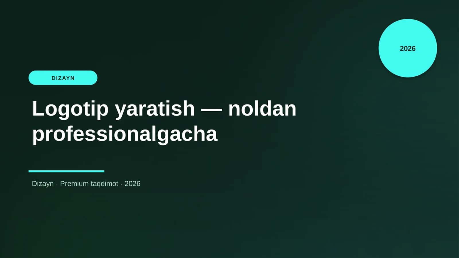 Logotip yaratish — noldan professionalgacha