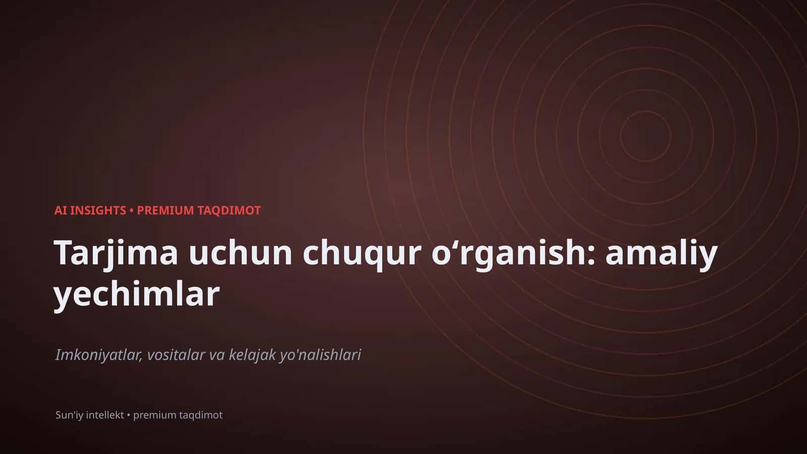 Sun'iy intellekt • premium taqdimot