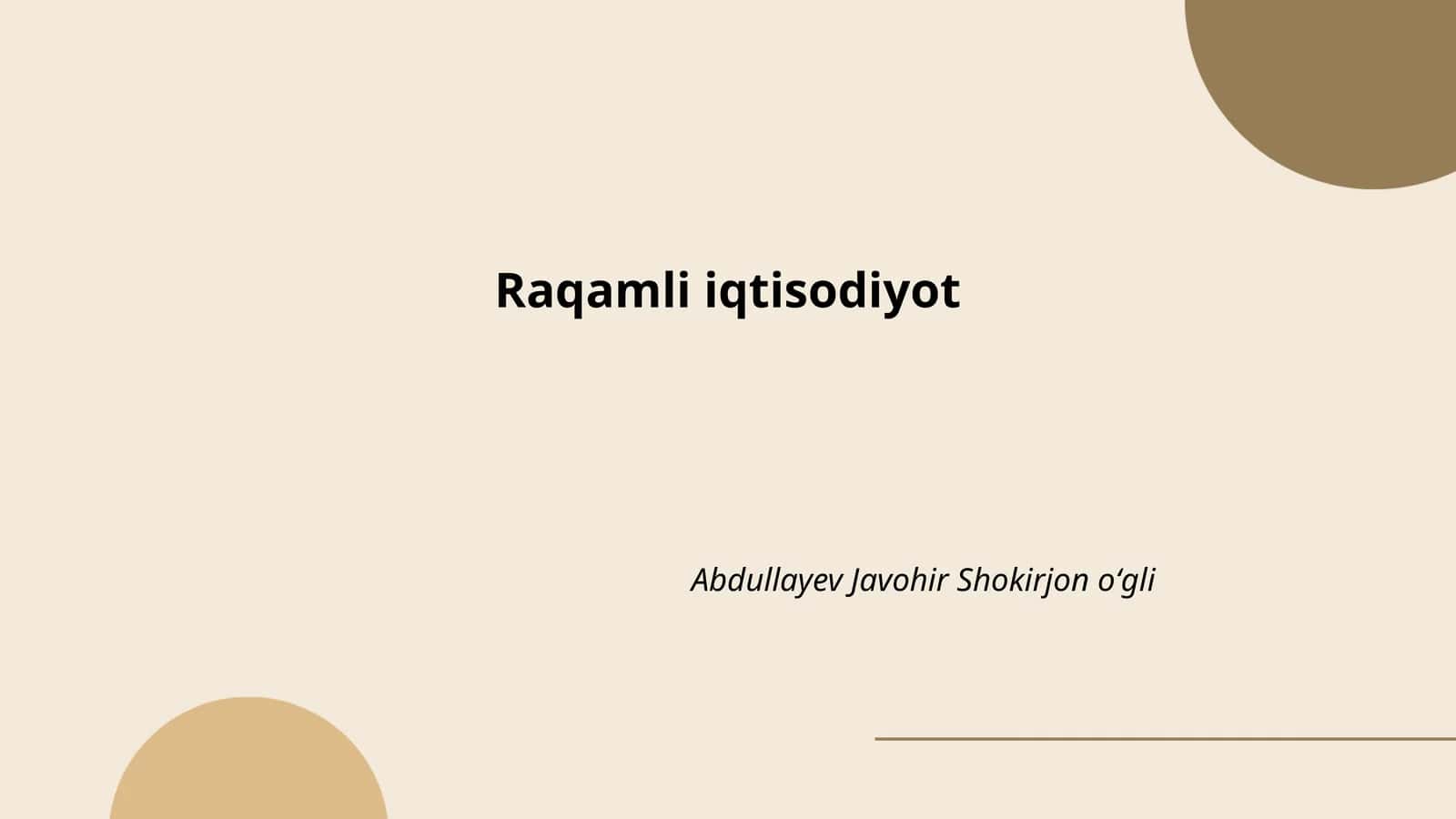 Raqamli transformatsiya