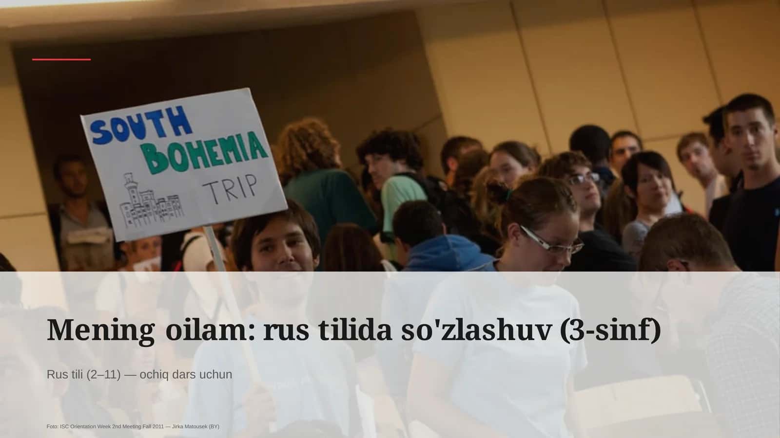 Mening oilam: rus tilida so'zlashuv (3-sinf)