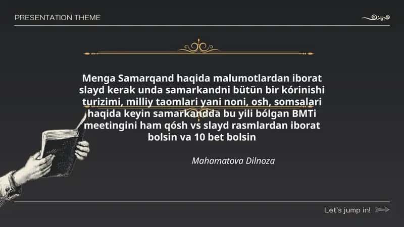 Samarqand haqida malumotlar