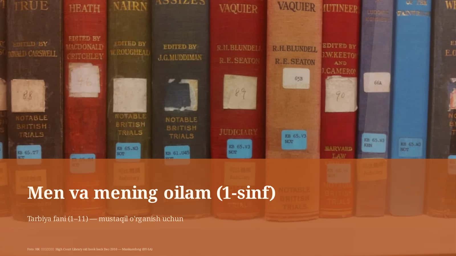 Men va mening oilam (1-sinf)