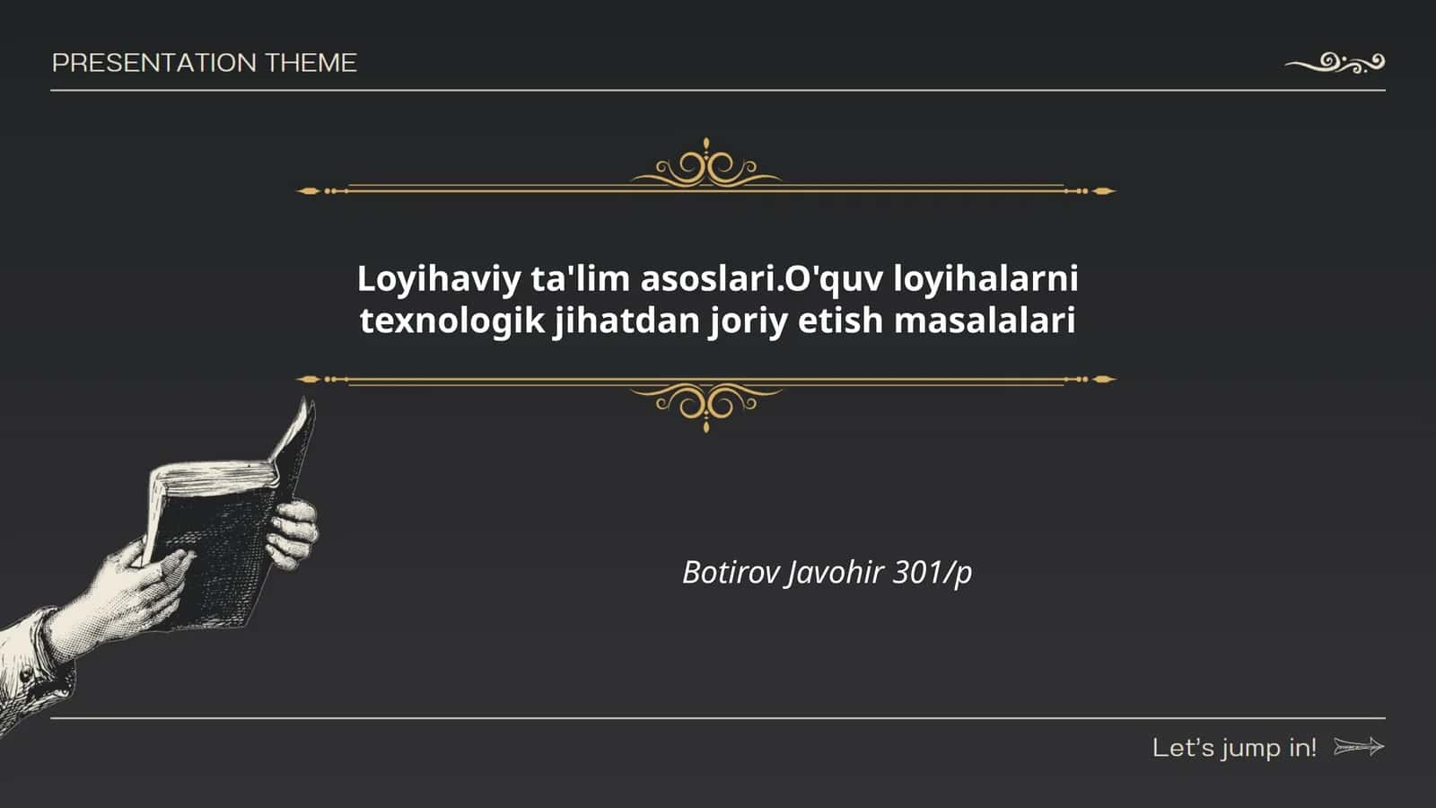 Loyihaviy ta'lim asoslari