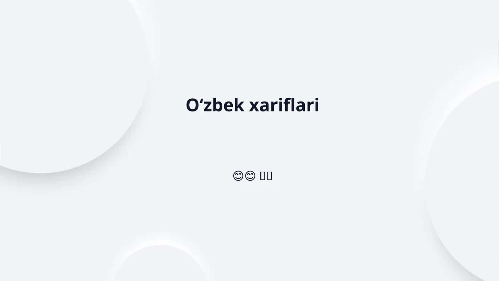 Oʻzbek xariflari