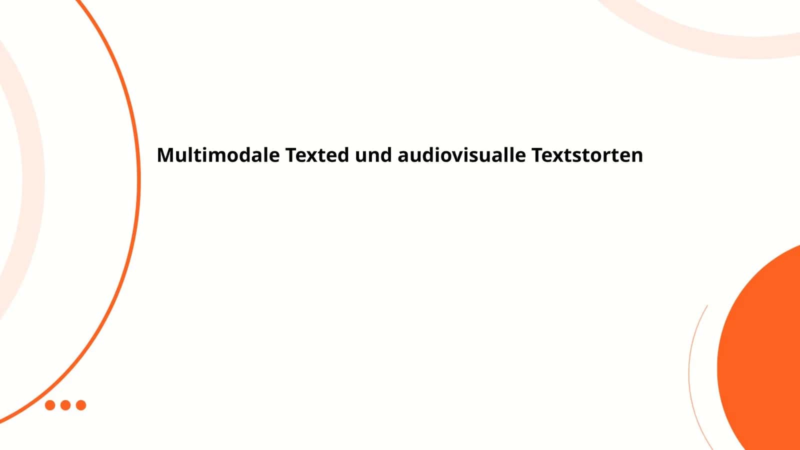 Multimodale Kommunikation in den Medien