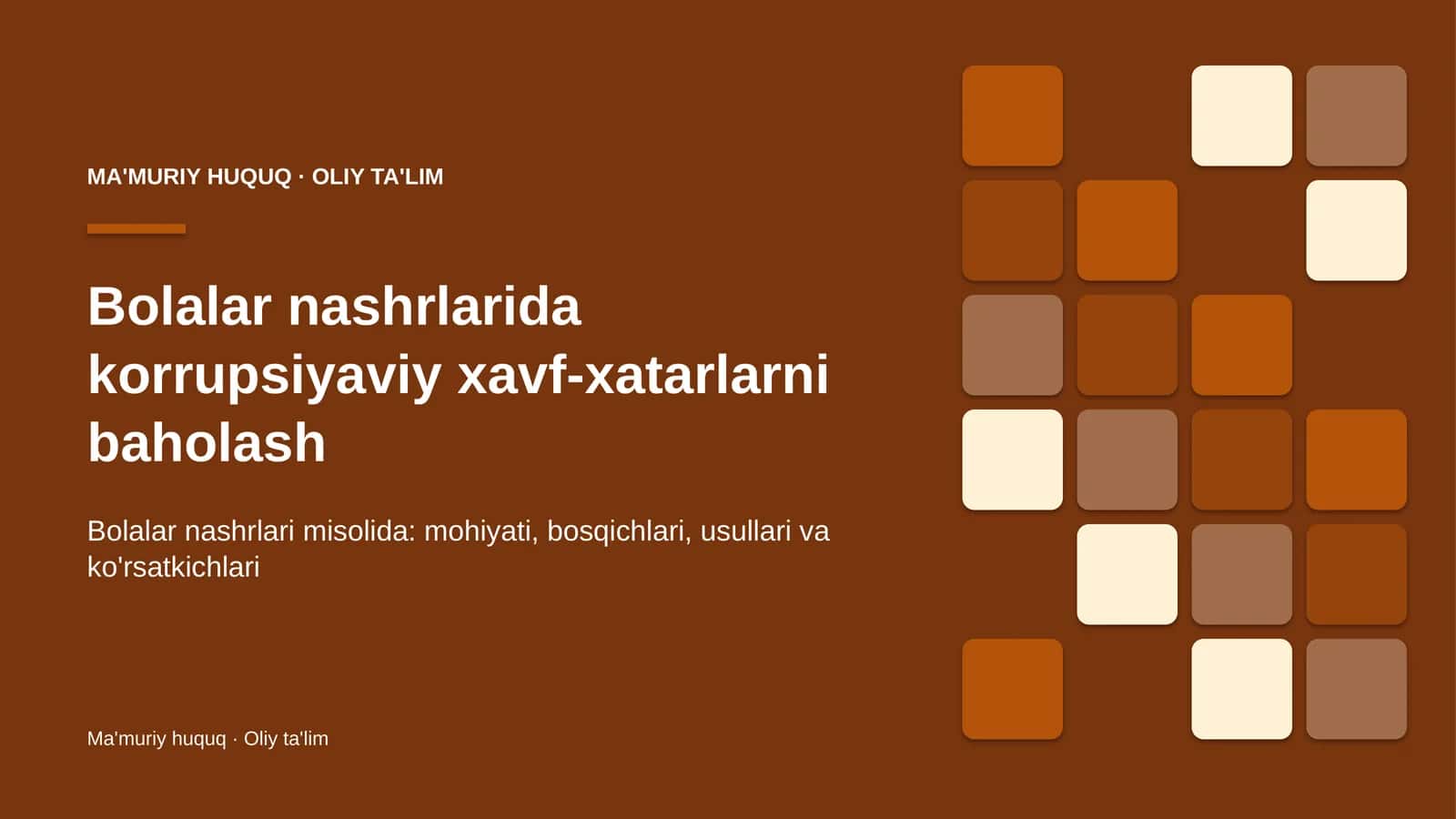 bolalar nashrlarida korrupsiyaviy xavf xatarlarni baholash 4851