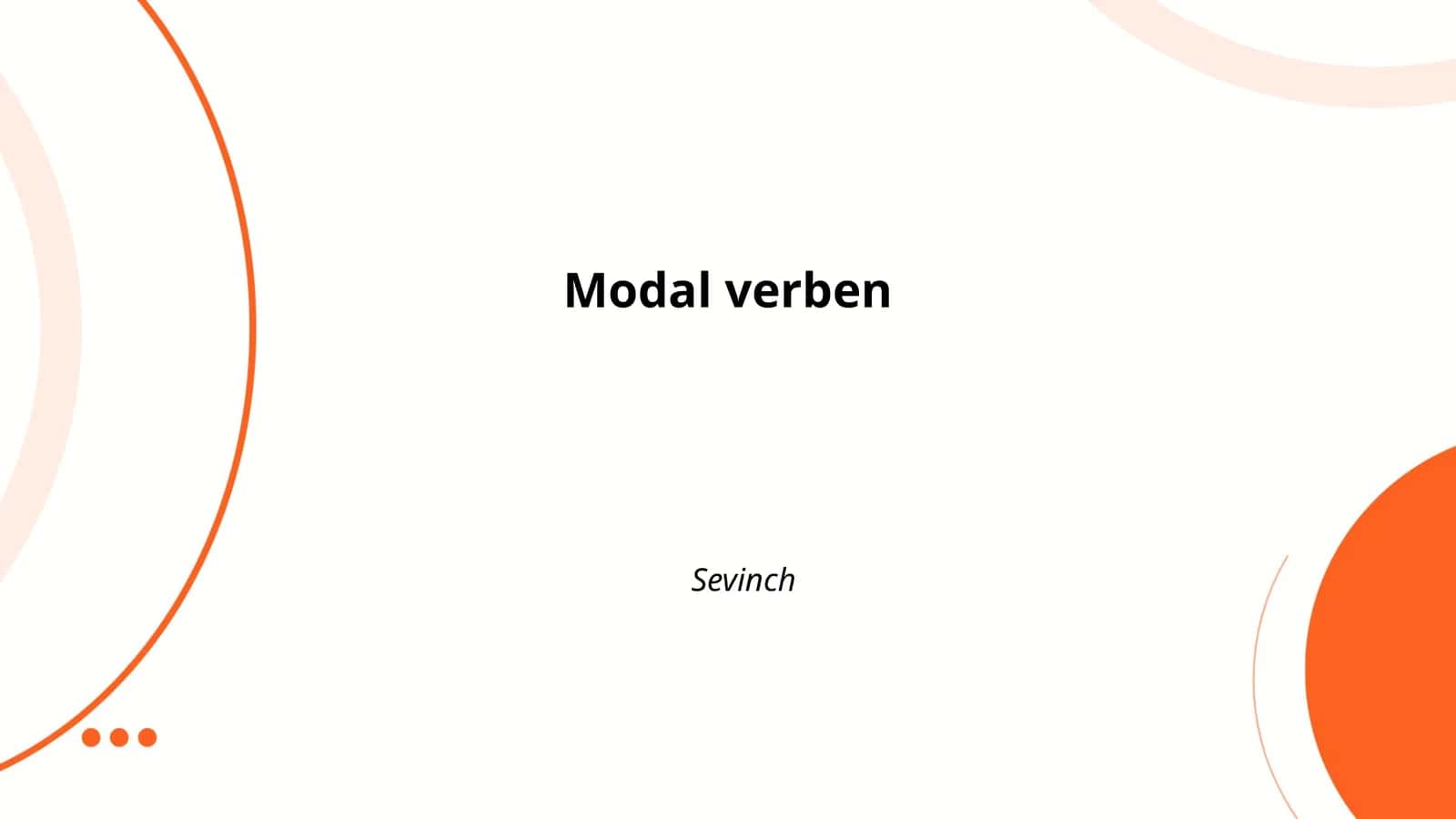 Modal verben
