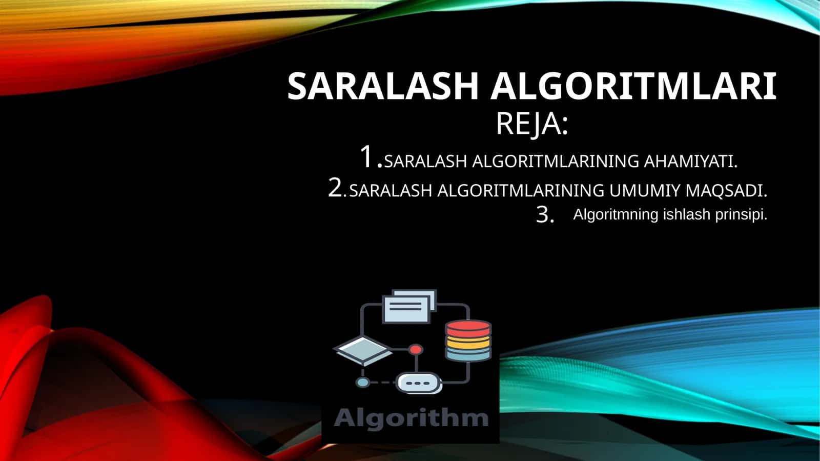 Saralash algoritmlari