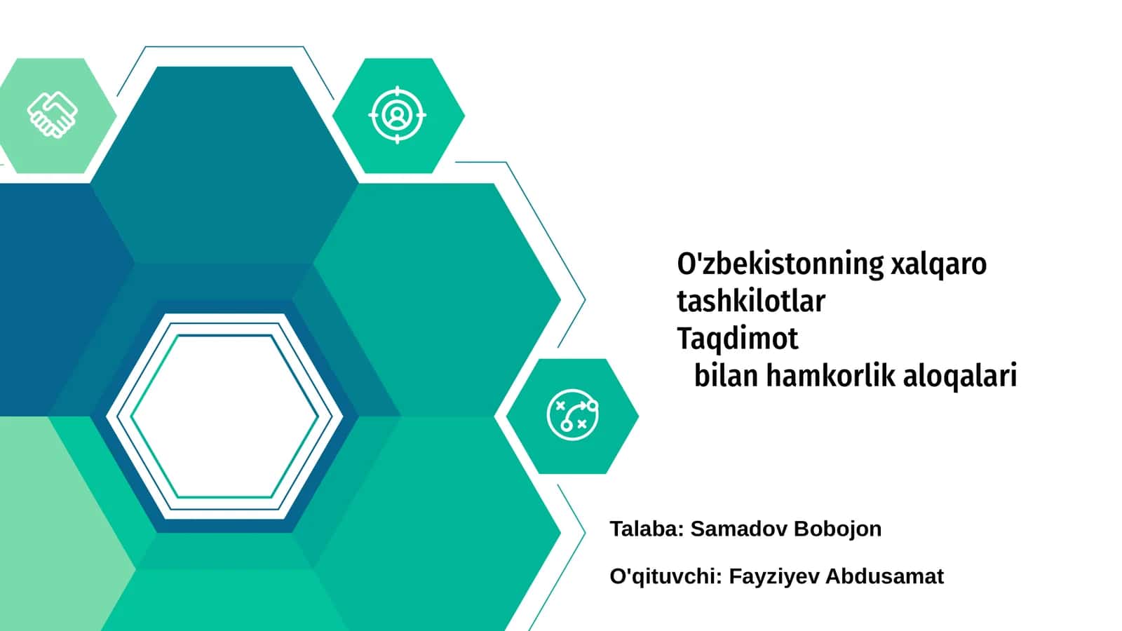 O'zbekistonning xalqaro tashkilotlar