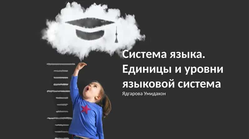 Система языка. Единицы и уровни языковой системы
