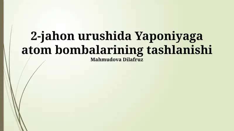 Nagasakidan keyingi voqealar