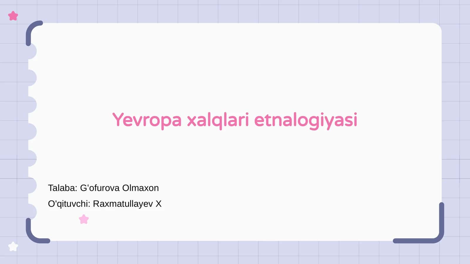 Yevropa xalqlari etnalogiyasi