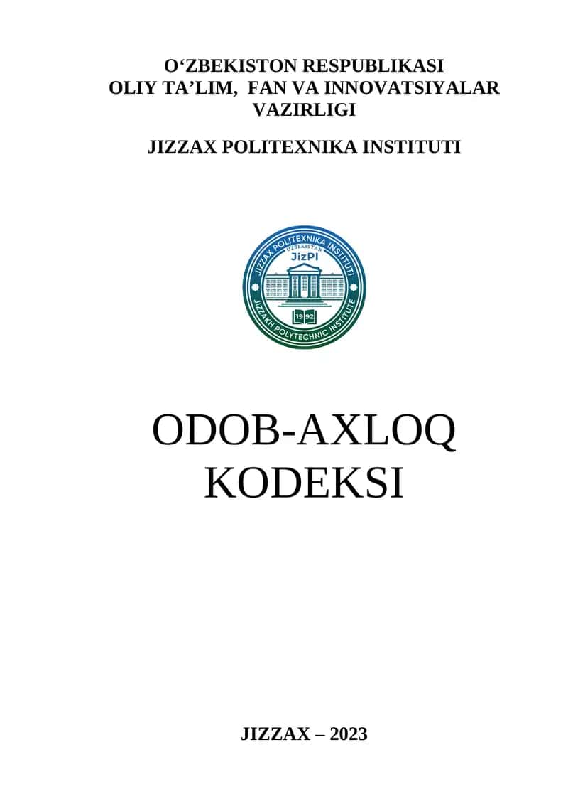 ODOB-AXLOQ KODEKSI
