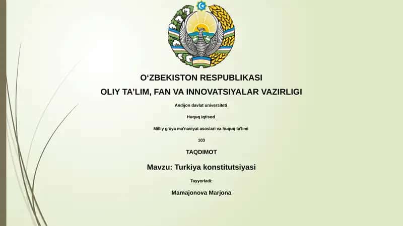 Turkiya konstitutsiyasi