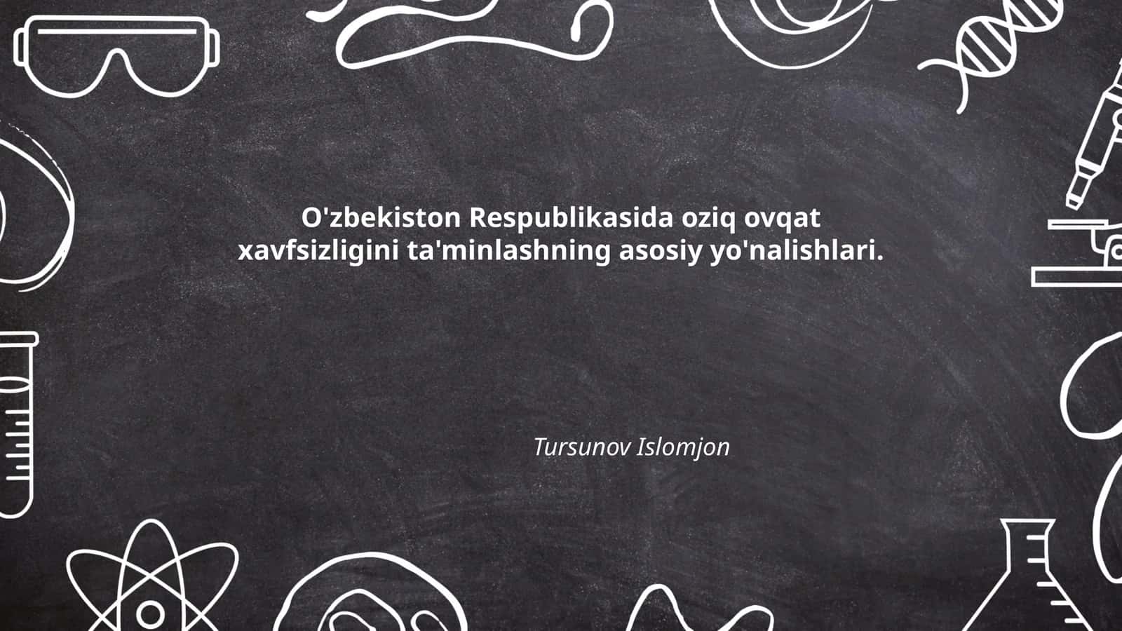 Qishloq xo'jaligini rivojlantirish