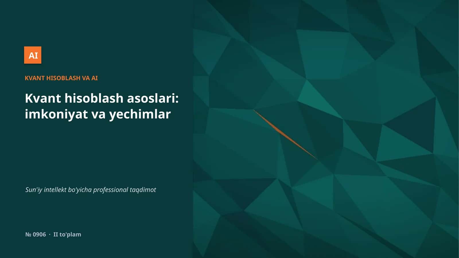 KVANT HISOBLASH VA AI